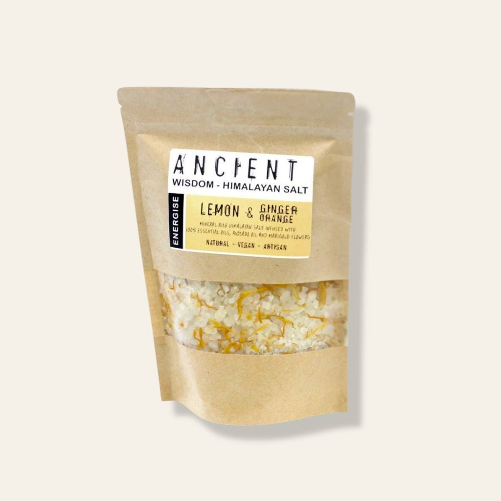 Sales de Baño del Himalaya — ENERGIZE Limón, Jengibre & Naranja