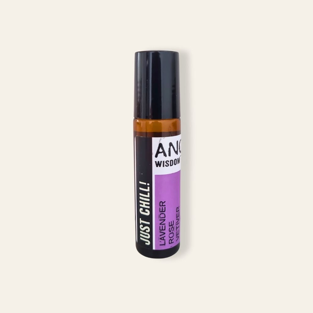 Roll-On Just Chill – Lavanda · Rosa · Vetiver