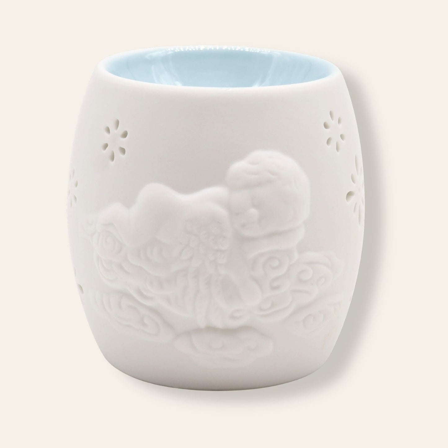 Bruciaessenze Angelo di Luce | Ceramica Bianca