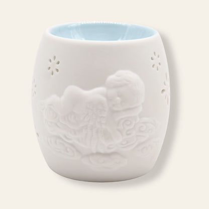 Bruciaessenze Angelo di Luce | Ceramica Bianca