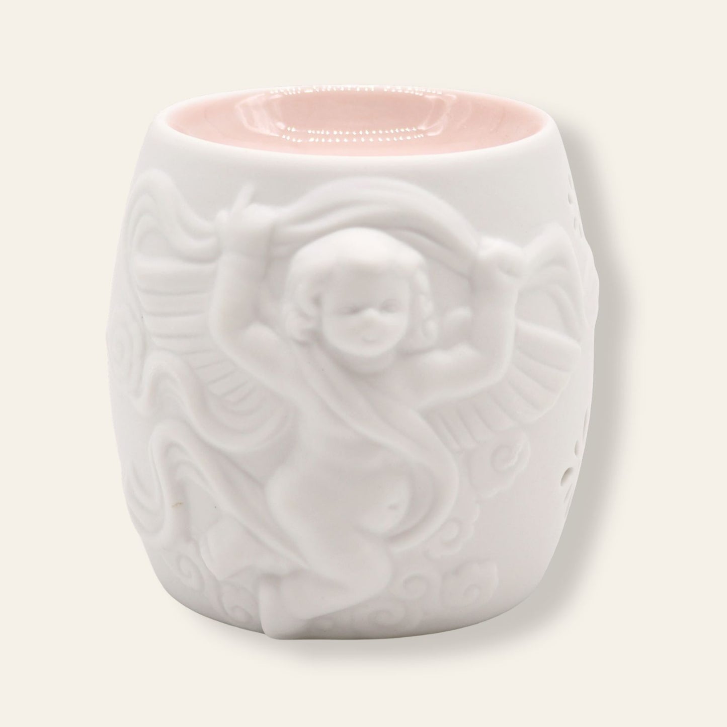 Bruciaessenze Angelo di Luce | Ceramica Bianca