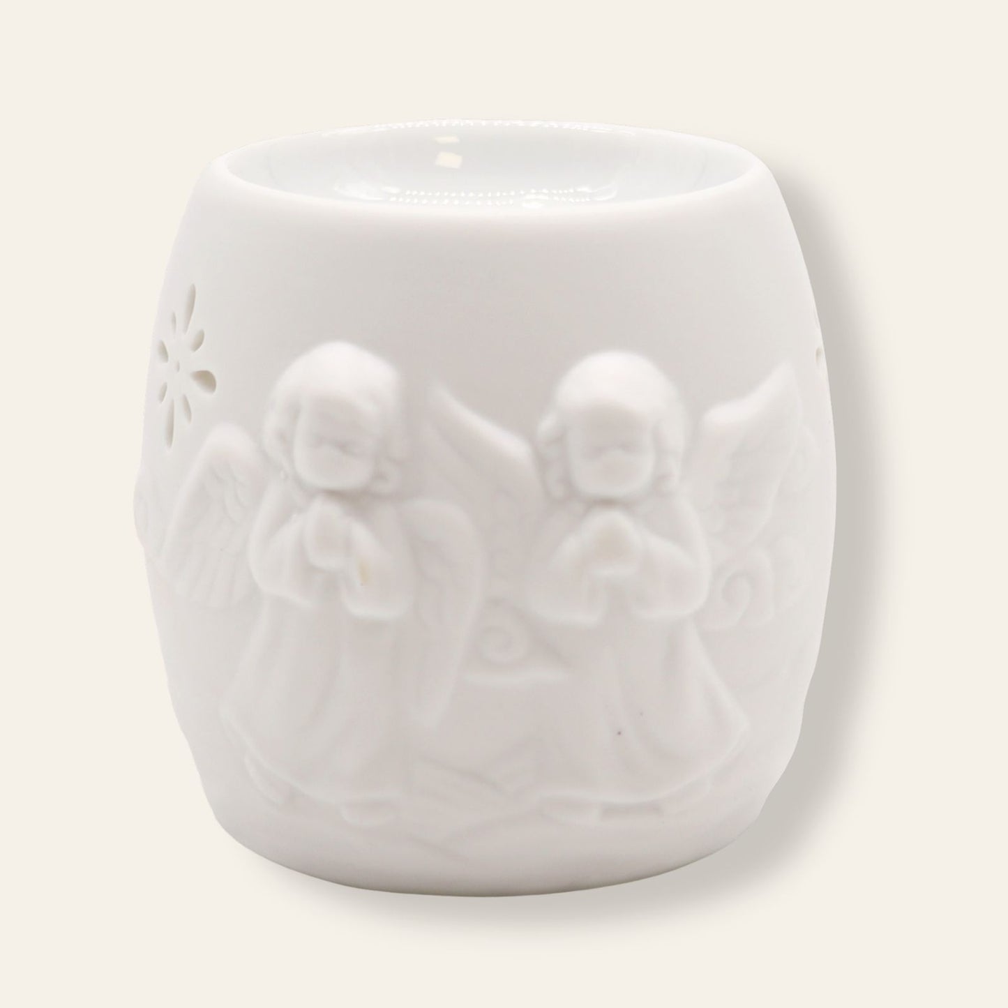 Bruciaessenze Angelo di Luce | Ceramica Bianca