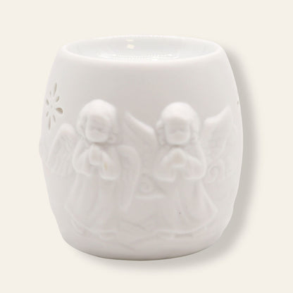 Bruciaessenze Angelo di Luce | Ceramica Bianca