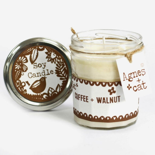 Candele in Vasetto - Caffè e Noce