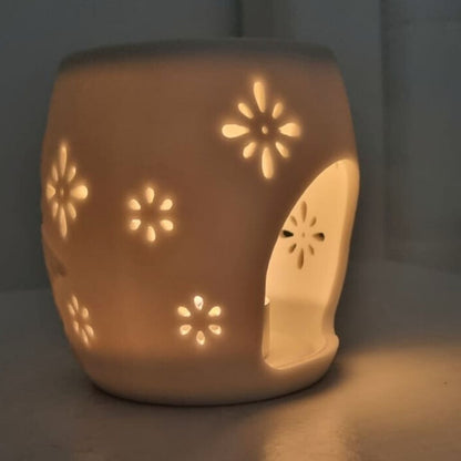 Angel of Light Oil Burner — in white ceramic