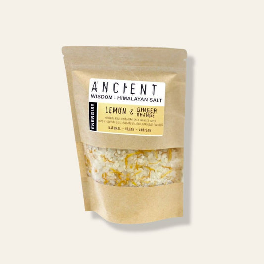 Sale Da Bagno Himalayano — ENERGISE Limone, Zenzero & Arancia