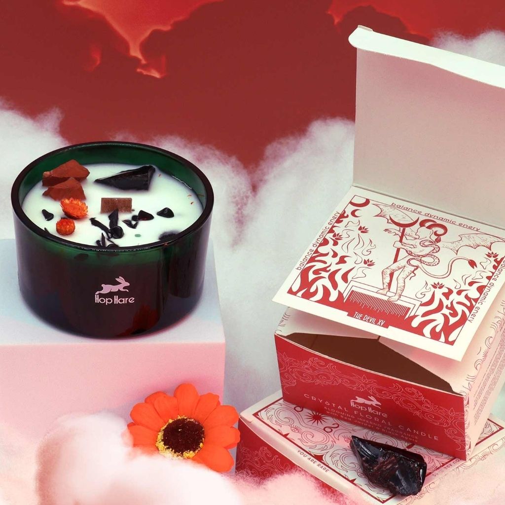 Candela con Fiore Magico Hop Hare - IL DIAVOLO