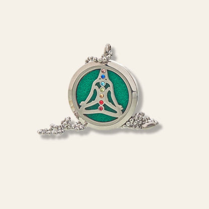 Collana Diffusore di Aromaterapia – Yoga Chakra con Cristalli