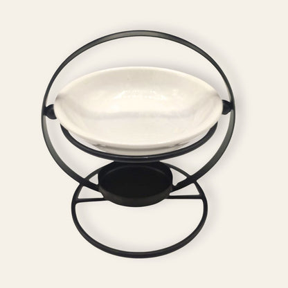 Bruciaessenze in Metallo e Ceramica | Design Moderno