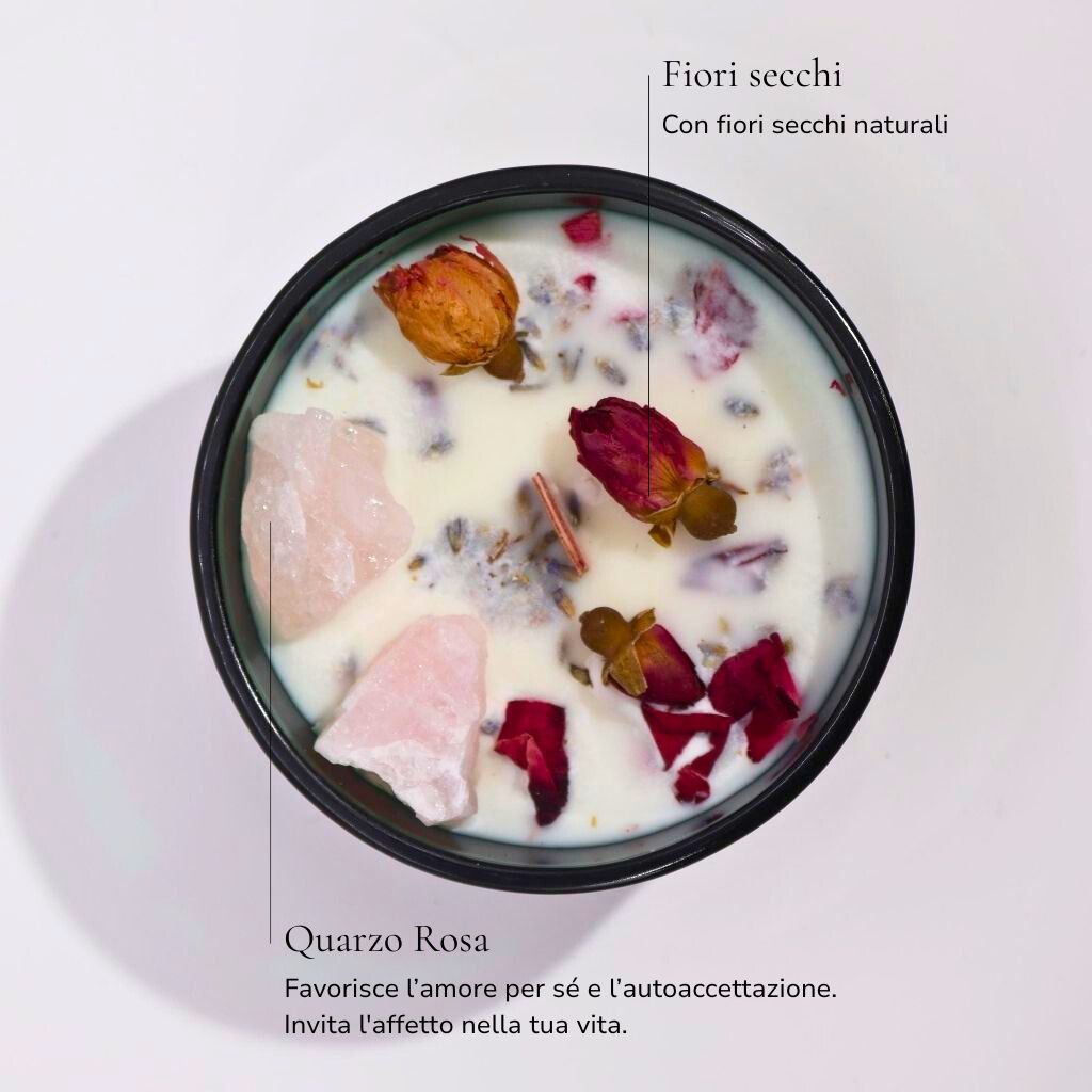 Candela con Fiore Magico Hop Hare - GLI INNAMORATI