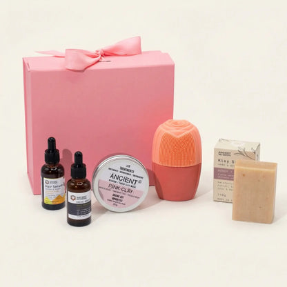 Set de regalo de belleza rosa para el cuidado personal: bienestar completo