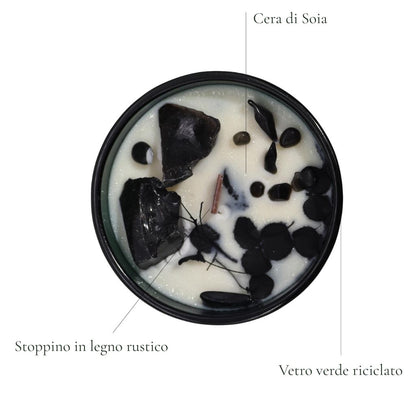 Candela con Fiore Magico Hop Hare - CAVALIERE DI SPADE