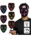 Maschera Vendetta Anonymous Nera Led