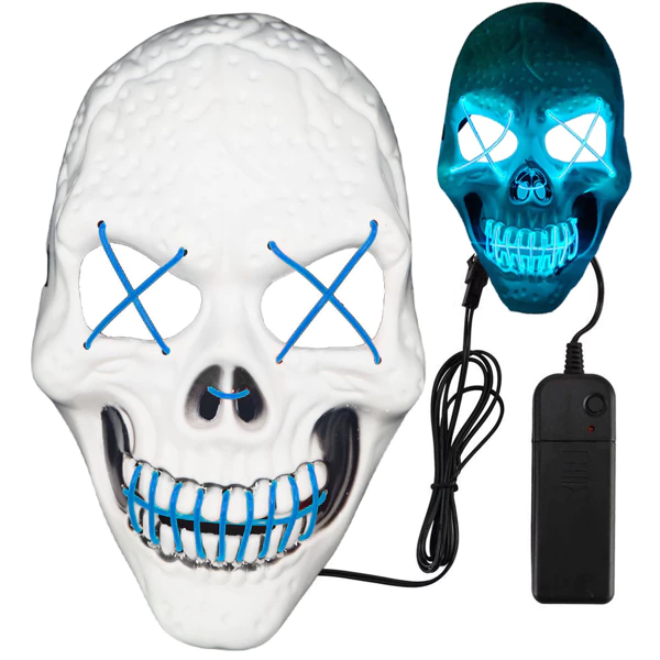 Maschera da Teschio LED Halloween