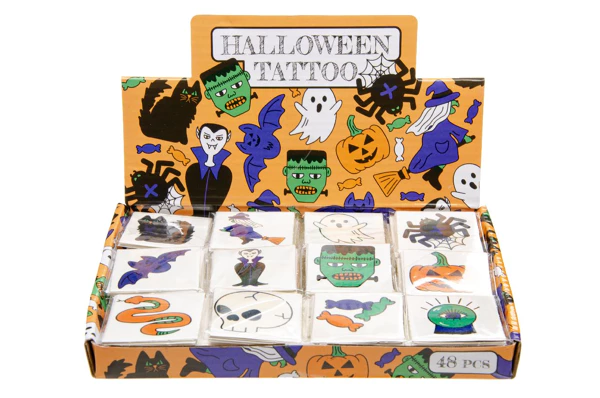 Tatuaggi di Halloween per Bambini + 12 Pezzi