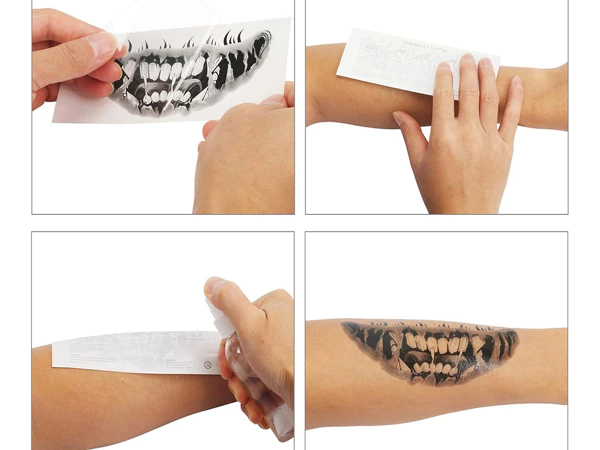 Tattuaggi Denti Horror Halloween