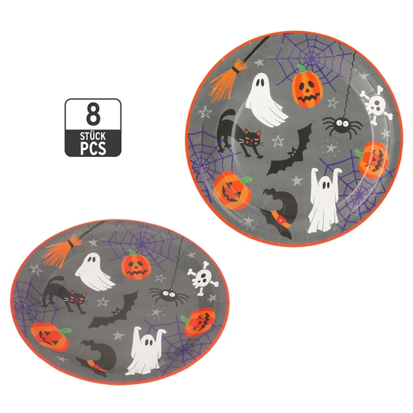 Set Bicchieri e Piatti Halloween